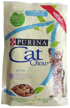 Purina Cat Chow Kitten Indyk i cukinia saszetka 85g