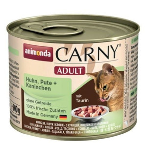 Animonda Carny Adult Kurczak, Indyk + Królik puszka 200g