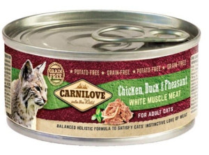 Carnilove Cat Chicken, Duck & Pheasant - kurczak, kaczka i bażant puszka 10