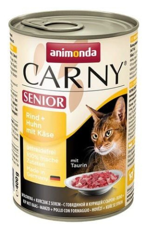 Animonda Carny Senior Wołowina, Kurczak + Ser puszka 400g