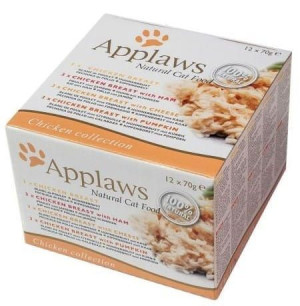 Applaws puszki dla kota Multipack Chicken 12x70g