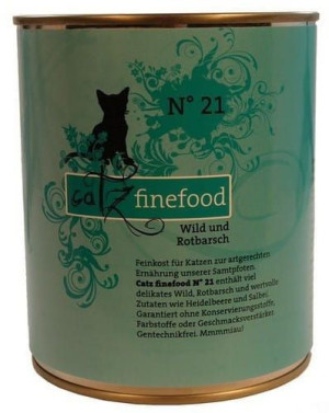 Catz Finefood Classic N.21 Dziczyzna i Karmazyn puszka 800g