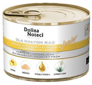 Dolina Noteci Premium Pies Mały Junior żołądki kurczaka i wątróbka cielęca