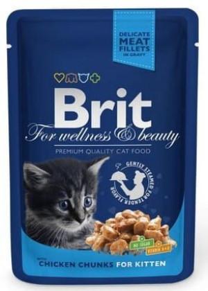 Brit Premium Cat Kitten Kurczak saszetka 100g