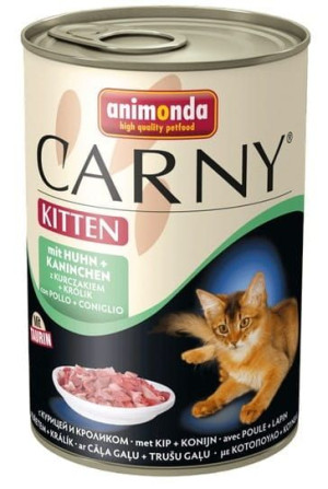 Animonda Carny Kitten Wołowina, Kurczak + Królik puszka 400g