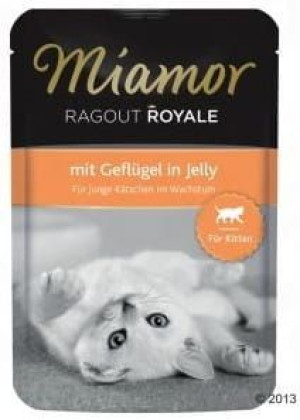 Miamor Ragout Royale Kitten z Drobiem w galaretce saszetka 100g