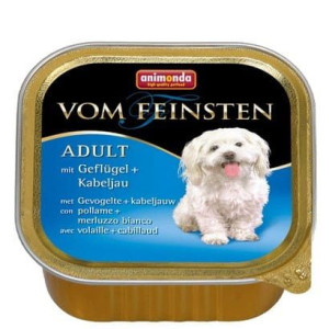 Animonda vom Feinsten Dog Adult Kurczak i Dorsz tacka 150g
