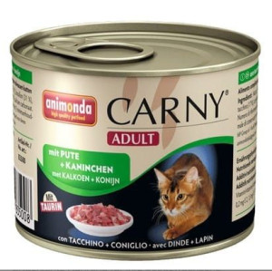 Animonda Carny Adult Wołowina, Indyk + Królik puszka 200g