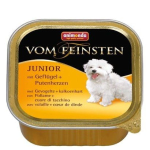 Animonda vom Feinsten Dog Junior Drób i Serca Indyka 150g