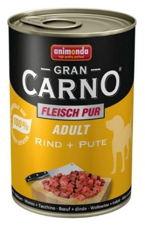 Animonda GranCarno Adult Rind Pute Wołowina + Indyk puszka 400g