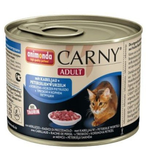 Animonda Carny Adult Wołowina, Dorsz + Korzeń pietruszki puszka 200g