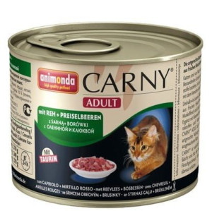 Animonda Carny Adult Wołowina, Dziczyzna + Borówka puszka 200g