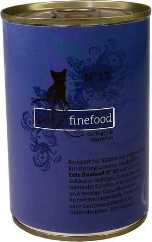 Catz Finefood Classic N.17 Drób i Krewetki puszka 400g