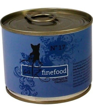 Catz Finefood Classic N.17 Drób i Krewetki puszka 200g