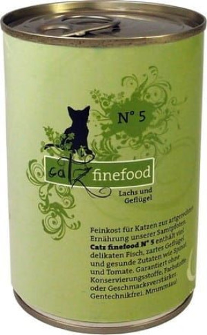 Catz Finefood Classic N.05 Łosoś i drób puszka 400g