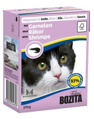 Bozita z Krewetkami kawałki w sosie kartonik 370g