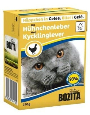 Bozita z Wątróbką Kurczaka kawałki w galaretce kartonik 370g