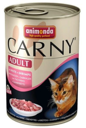Animonda Carny Adult Wołowina, Indyk + Krewetki puszka 400g