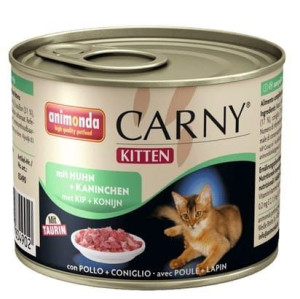 Animonda Carny Kitten Wołowina, Kurczak + Królik puszka 200g