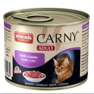 Animonda Carny Adult Wołowina + Jagnięcina puszka 200g