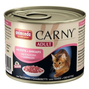 Animonda Carny Adult Wołowina, Indyk + Krewetki puszka 200g