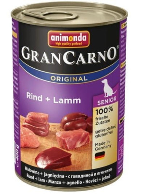 Animonda GranCarno Senior Rind Lamm Wołowina + Jagnięcina puszka 400g