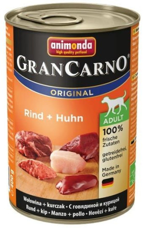 Animonda GranCarno Adult Rind Huhn Wołowina + Kurczak puszka 400g