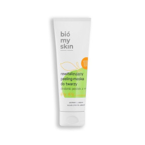 BioMySkin Rewitalizujący peeling-maska do twarzy drobinki z pestek moreli