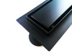 Odpływ Liniowy 55 Cm Czarny Mat 2w1 Pod Płytkę