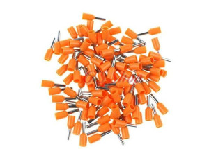 Tulejka izolowana pomarańczowa 0,5mm2 /100szt/