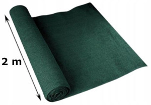 Siatka cieniująca Zielona 90% 2x25m Maskująca UV5