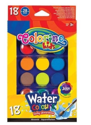 Colorino, Farby akwarelowe,18 kolorów