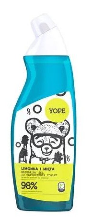 Yope, Żel do czyszczenia Toalety, Limonka i Mięta, 750ml - Długi termin waż