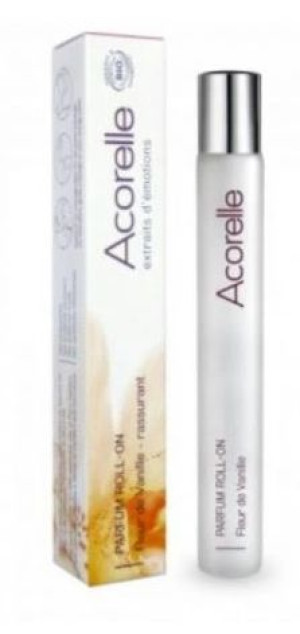 Acorelle, Organiczna woda perfumowana roll-on Wanilia, 10 ml