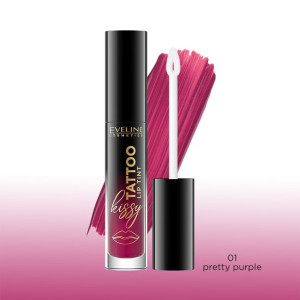 Eveline, Lip Tint, Pomadka w płynie, 01 Pretty purple, 4,5 ml