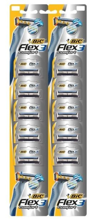 Bic, Maszynka do golenia, flex 03 comfort, 10 sztuk (HIT)