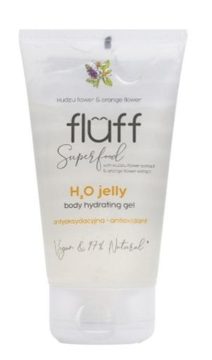 Fluff, H2O Woda żelowa kwiat kudzu i pomarańczy, 150 ml - Długi termin ważn