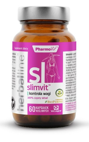 Pharmovit Slimvit kontrola wagi, 60 kapsułek - Długi termin ważności!