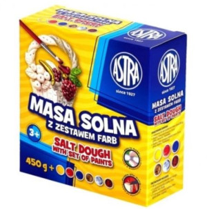 Astra, Masa solna 450g + Zestaw Farb, 6 kolorów