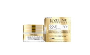 Eveline Gold Lift Expert odbudowujący krem-serum 80+ z 24K złotem na dzień