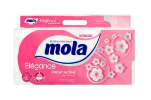 Mola, Elegance Kwiat Wiśni, Papier toaletowy, 8 rolek (HIT)