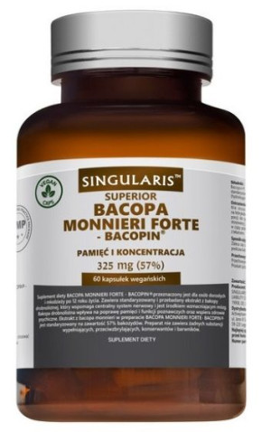 Singularis, Bacopa monnieri Forte-Bacopin 325mg, 60 kapsułek - Data ważnośc