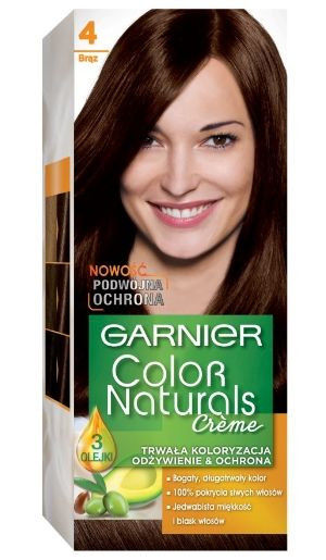 Garnier, Color Naturals, Farba, 4 Brąz (HIT)