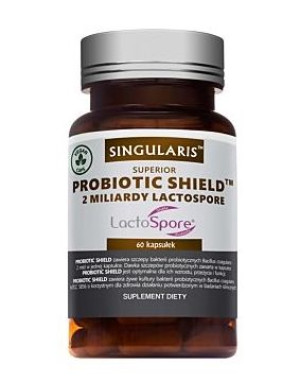 Singularis, Probiotic Shield 2 mld Lactospore, 60 kapsułek - Długi termin w