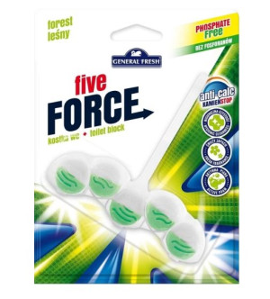 General Fresh, Kostka do WC, Five-force, Las, 1 sztuka (HIT)
