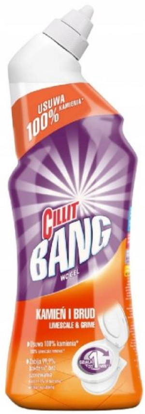 Cillit Bang, Płyn do czyszczenia WC, Kamień i brud, 750 ml (HIT)
