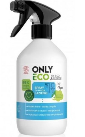 OnlyEco, Płyn do mycia łazienki, 500 ml - Długi termin ważności!