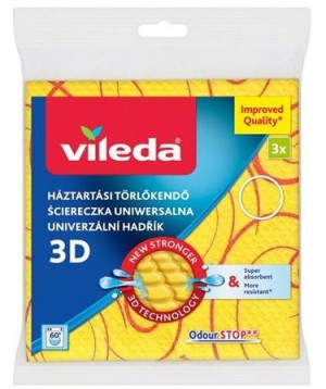 Vileda, Ściereczka uniwersalna z jonami srebra, 3 sztuki (HIT)