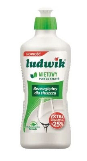 Ludwik, Płyn do mycia naczyń, mieta, 450 ml (HIT)