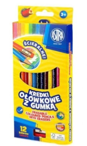 Astra, Kredki ołówkowe, 12 kolorów